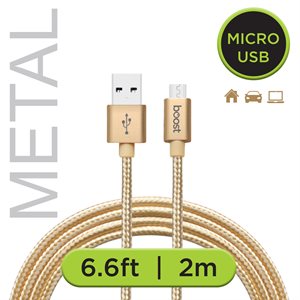 Boost 6.6 FT MICRO USB BRAIDED CABLE