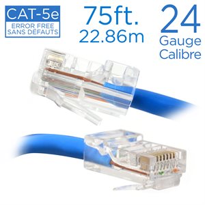 Câble réseau direct RJ-45 de 75 pi.; Cat-5e